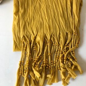 29 palms yellow beaded boho scarf